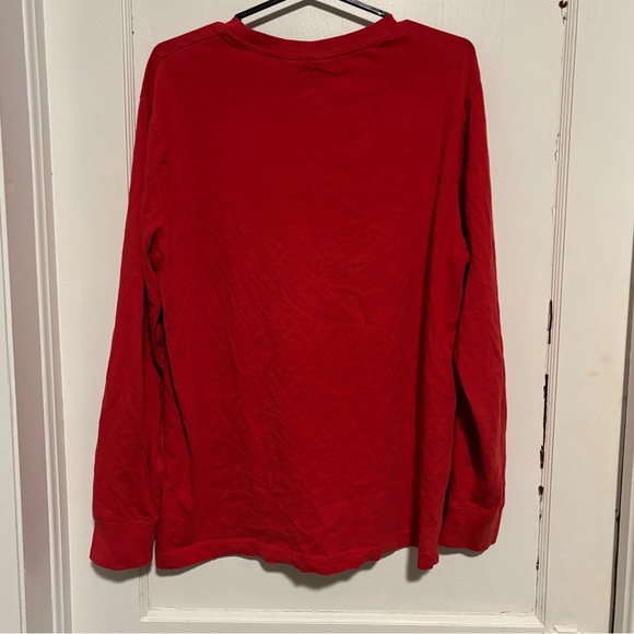 U.S. Polo Assn. Vibrant Red Long Sleeve Pocket Tee - Size Medium - Picture 2 of 4